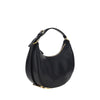 Fendi Black Calf Leather Bos Taurus Shoulder Bag