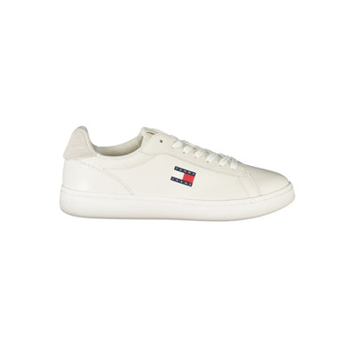Tommy Hilfiger Bianco Polyurethane Men Sneaker