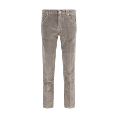 Jacob Cohen Gray Cotton Casual Pants