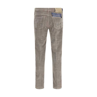 Jacob Cohen Gray Cotton Casual Pants