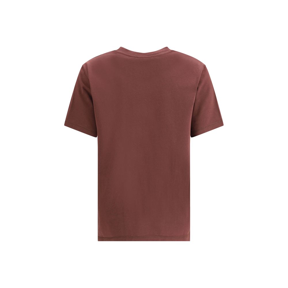 Bordeauxfarbenes Baumwoll-T-Shirt von Zadig &amp; Voltaire