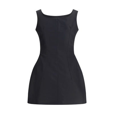 Magda Butrym Black Cotton Cocktail Dress