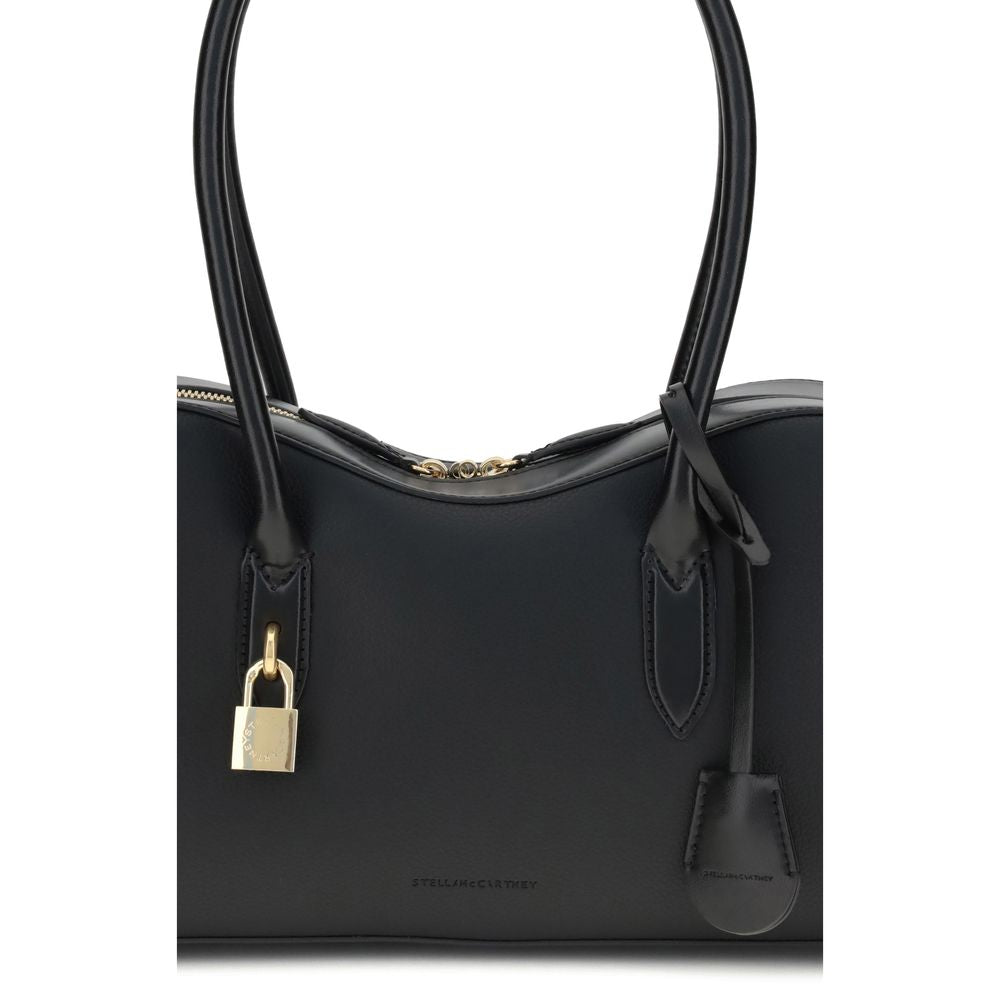 Stella McCartney Schwarze Nylon-Schultertasche