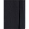 Alessandra Rich Black Fleece Wool Long Skirt