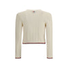 Thom Browne Cream Fleece Wool Cardigan