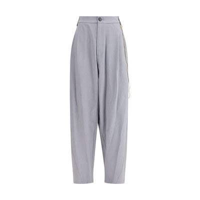 Darkpark Gray Polyester Casual Pants