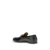 Gucci Black Calf Leather Bos Taurus Slip-On Loafers