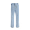 Magda Butrym Light Blue Cotton Straight-Leg Jeans