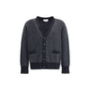 Thom Browne Black Fleece Wool Cardigan