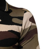 Dolce & Gabbana Camouflage Brown Silk MilitaryPolo T-shirt