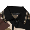 Dolce & Gabbana Camouflage Brown Silk MilitaryPolo T-shirt