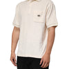 Dolce & Gabbana Ivory Cotton Terry Logo Pocket Polo T-shirt