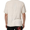 Dolce & Gabbana Ivory Cotton Terry Logo Pocket Polo T-shirt