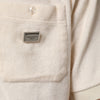 Dolce & Gabbana Ivory Cotton Terry Logo Pocket Polo T-shirt
