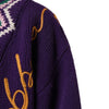 Dolce & Gabbana Purple Wool DG Logo Men Knit Pullover Sweater