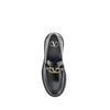 Valentino Garavani Black Leather Slip-On Loafers