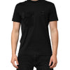 Dolce & Gabbana Black Cotton Embroidered DG Logo Pocket T-shirt
