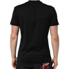 Dolce & Gabbana Black Cotton Embroidered DG Logo Pocket T-shirt