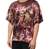 Dolce & Gabbana Multicolor Polyester Marble Print Oversize T-shirt