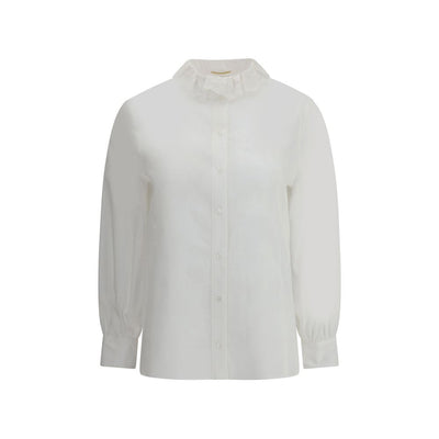 Saint Laurent White Cotton Dress Shirt
