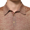 Dolce & Gabbana Brown Silk Textured Short Sleeve Polo T-shirt