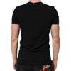 Dolce & Gabbana Black Cotton Slim Fit Men V-Neck Shirt T-shirt