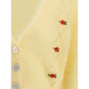 Alessandra Rich Yellow Mohair Cardigan