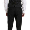 Dolce & Gabbana Black Wool Dress Waistcoat Gillet Vest