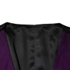 Dolce & Gabbana Purple Wool Dress Formal Waistcoat Vest