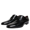 Dolce & Gabbana Men Dress Black Calfskin Leather Derby Shoes