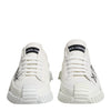 Dolce & Gabbana White Logo Graffiti Low Top Sneakers Shoes