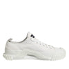 Dolce & Gabbana White Logo Graffiti Low Top Sneakers Shoes