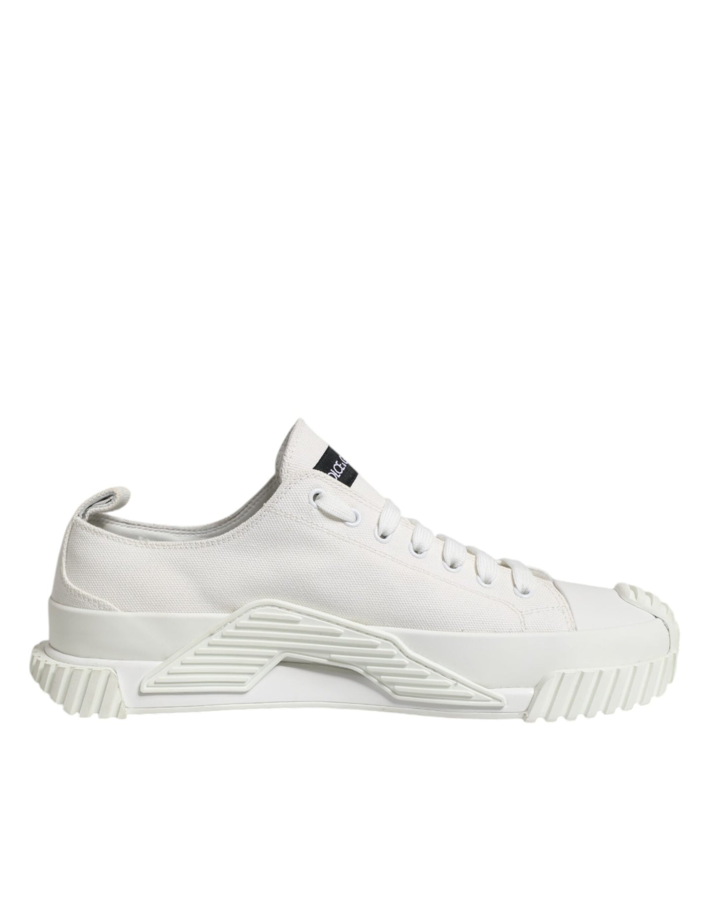 Dolce & Gabbana White Logo Graffiti Low Top Sneakers Shoes