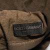 Dolce & Gabbana Dark Brown Cotton Tattered Logo Men T-shirt