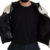 Dolce & Gabbana Black Leather Hooded Blouson Jacket