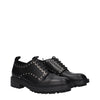 Max Mara Black Leather Oxfords And Derbies