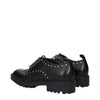 Max Mara Black Leather Oxfords And Derbies
