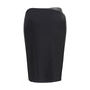 Versace Black Viscose Midi Skirt