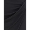 Versace Black Viscose Midi Skirt