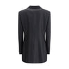 Dolce &amp; Gabbana Blazer aus schwarzem Fleece