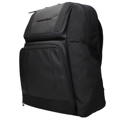 Piquadro Black Nylon Backpack