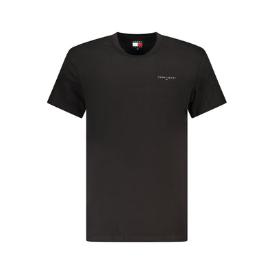 Tommy Hilfiger Black Cotton Men's T-Shirt