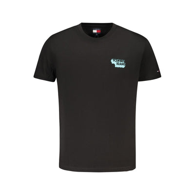 Tommy Hilfiger Black Cotton Men's T-Shirt