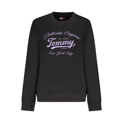 Tommy Hilfiger Black Cotton Women Sweatshirt