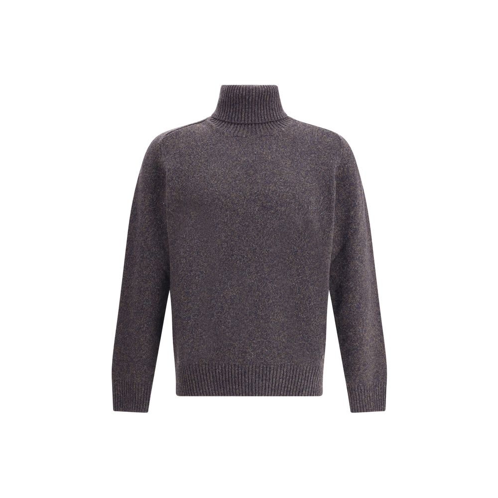 Brooksfield Multicolor Fleece Wool Turtleneck