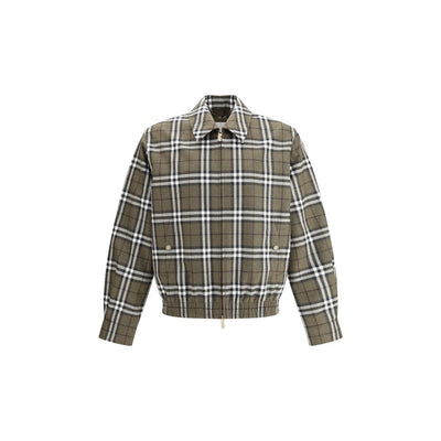 Burberry Green Wool Bomber