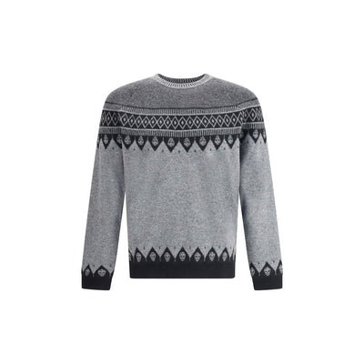 Alexander McQueen graues Woll-Sweatshirt