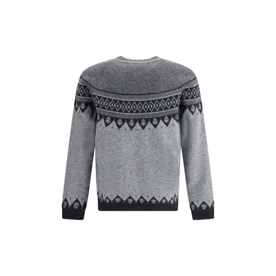 Alexander McQueen graues Woll-Sweatshirt
