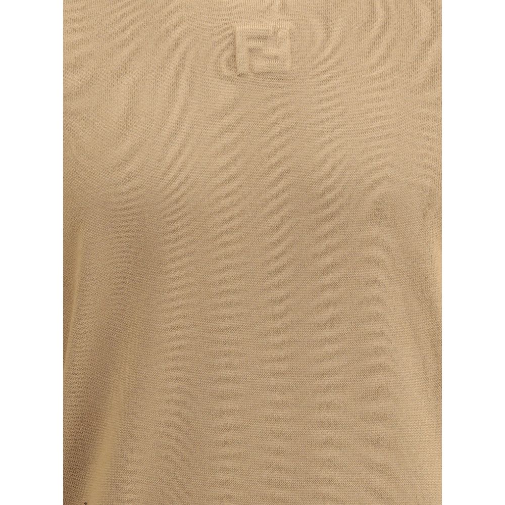 Fendi Beige Fleece-Sweatshirt