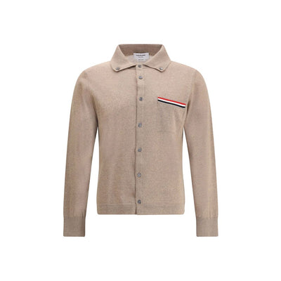 Thom Browne Beige Fleece-Strickjacke